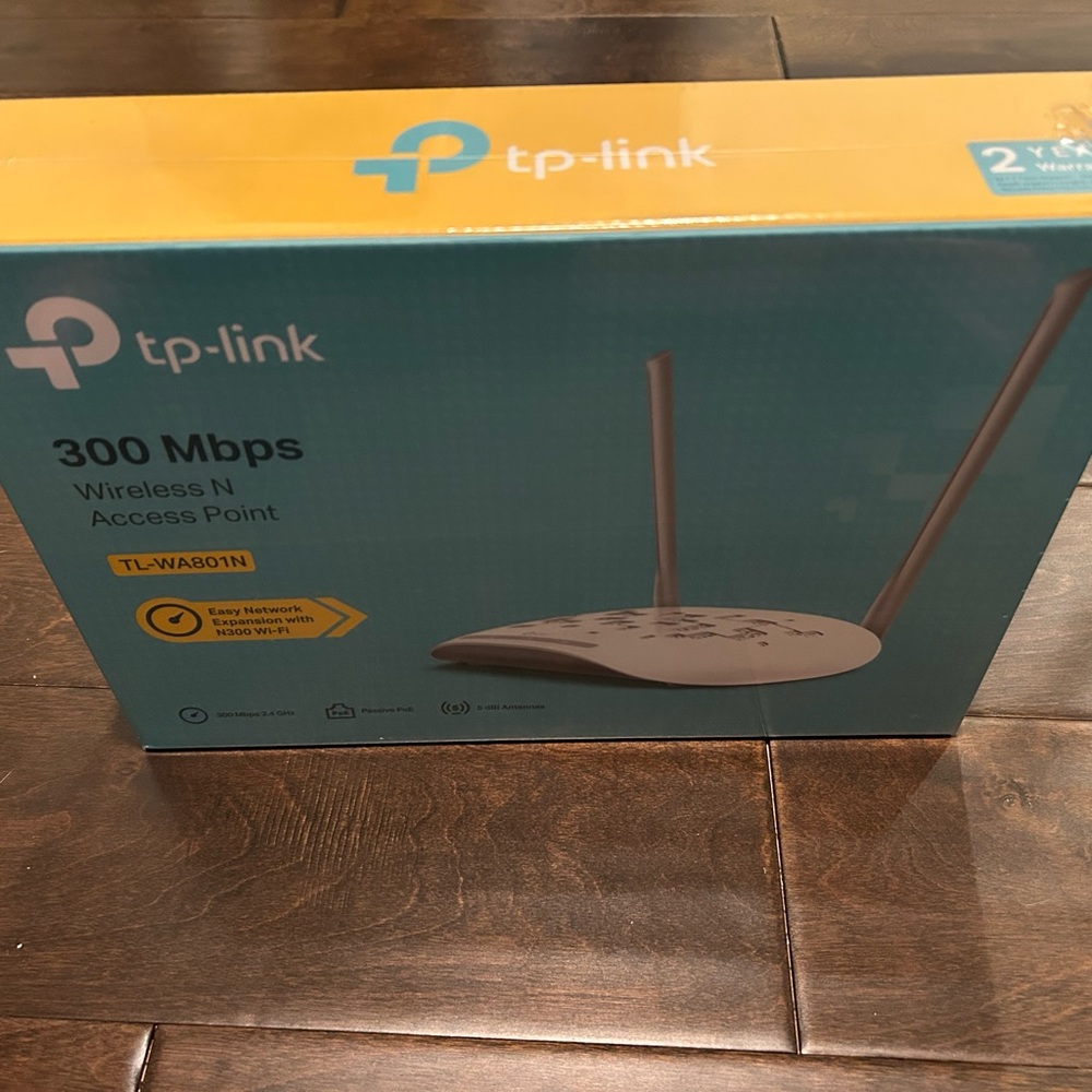 TP-Link Blue and Yellow Wireless Access Point